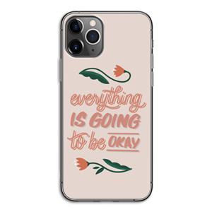 CaseCompany Optimistic flower girl: iPhone 11 Pro Transparant Hoesje
