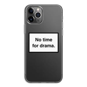 CaseCompany No drama: iPhone 11 Pro Transparant Hoesje