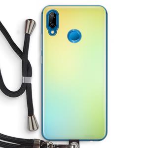CaseCompany Minty mist pastel: Huawei P20 Lite Transparant Hoesje met koord