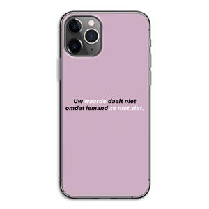 CaseCompany uw waarde daalt niet: iPhone 11 Pro Transparant Hoesje