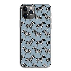 CaseCompany Zebra: iPhone 11 Pro Transparant Hoesje