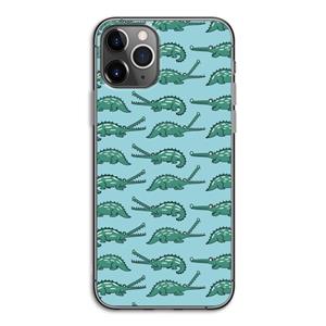 CaseCompany Kroko: iPhone 11 Pro Transparant Hoesje