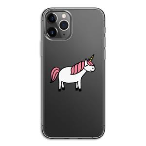 CaseCompany Eenhoorn: iPhone 11 Pro Transparant Hoesje