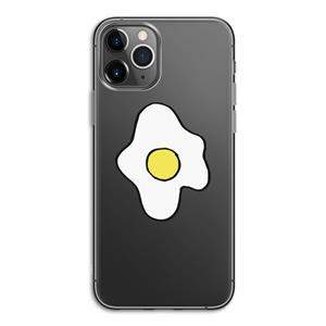 CaseCompany Spiegelei: iPhone 11 Pro Transparant Hoesje