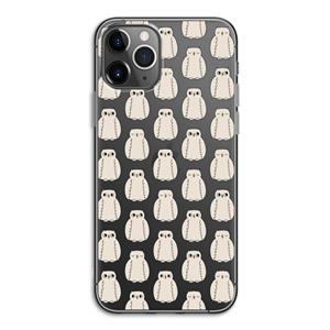 CaseCompany Uilen: iPhone 11 Pro Transparant Hoesje
