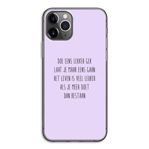 CaseCompany Gek: iPhone 11 Pro Transparant Hoesje