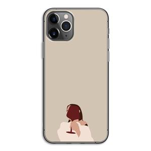 CaseCompany I drink wine: iPhone 11 Pro Transparant Hoesje