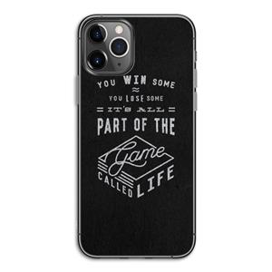 CaseCompany Life: iPhone 11 Pro Transparant Hoesje