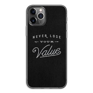 CaseCompany Never lose your value: iPhone 11 Pro Transparant Hoesje