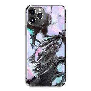 CaseCompany Pastel zwart: iPhone 11 Pro Transparant Hoesje