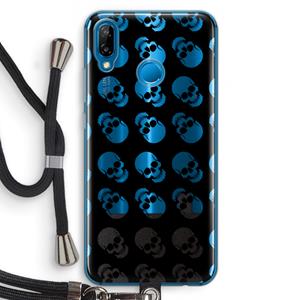 CaseCompany Musketon Skulls: Huawei P20 Lite Transparant Hoesje met koord