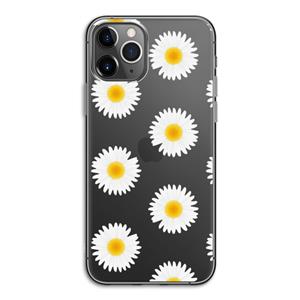 CaseCompany Margrietjes: iPhone 11 Pro Transparant Hoesje