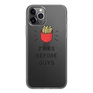 CaseCompany Fries before guys: iPhone 11 Pro Transparant Hoesje