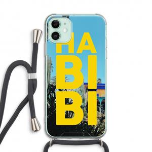 CaseCompany Habibi Majorelle : iPhone 11 Transparant Hoesje met koord