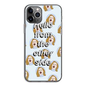 CaseCompany Hello: iPhone 11 Pro Transparant Hoesje