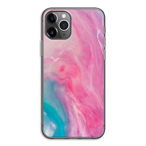 CaseCompany Roze explosie: iPhone 11 Pro Transparant Hoesje