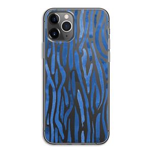 CaseCompany Blauwe nerven: iPhone 11 Pro Transparant Hoesje