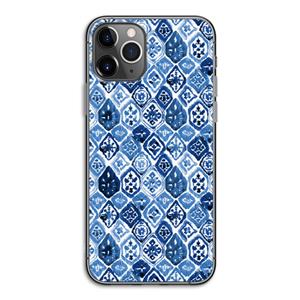 CaseCompany Blauw motief: iPhone 11 Pro Transparant Hoesje
