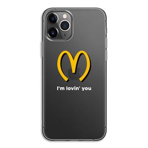 CaseCompany I'm lovin' you: iPhone 11 Pro Transparant Hoesje