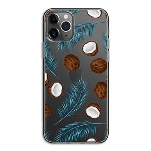 CaseCompany Kokosnoot roze: iPhone 11 Pro Transparant Hoesje
