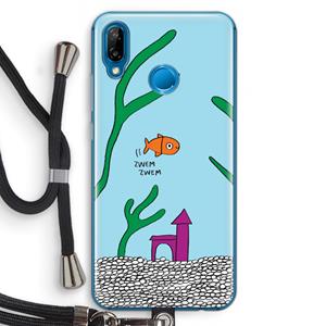 CaseCompany Aquarium: Huawei P20 Lite Transparant Hoesje met koord