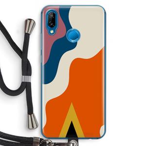 CaseCompany Noor A: Huawei P20 Lite Transparant Hoesje met koord