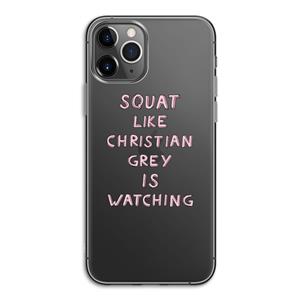 CaseCompany Christian Grey: iPhone 11 Pro Transparant Hoesje