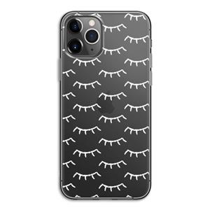 CaseCompany Wimpers: iPhone 11 Pro Transparant Hoesje