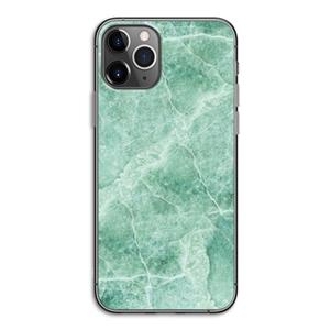 CaseCompany Groen marmer: iPhone 11 Pro Transparant Hoesje