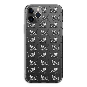 CaseCompany Zwarte poes: iPhone 11 Pro Transparant Hoesje
