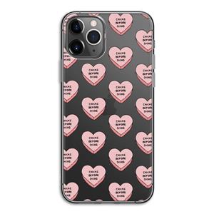 CaseCompany Chicks before dicks: iPhone 11 Pro Transparant Hoesje