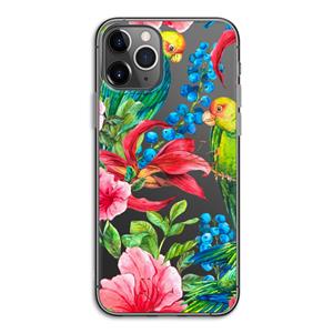 CaseCompany Papegaaien: iPhone 11 Pro Transparant Hoesje