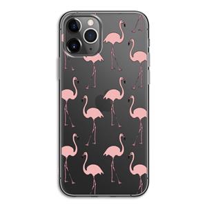 CaseCompany Anything Flamingoes: iPhone 11 Pro Transparant Hoesje