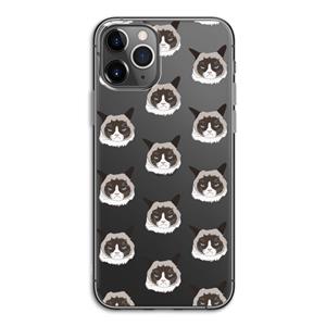 CaseCompany It's a Purrr Case: iPhone 11 Pro Transparant Hoesje