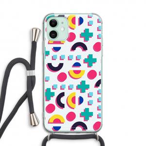CaseCompany 8-bit N°2: iPhone 11 Transparant Hoesje met koord