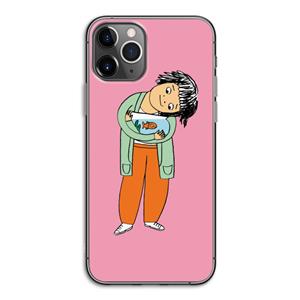 CaseCompany Visknuffel: iPhone 11 Pro Transparant Hoesje