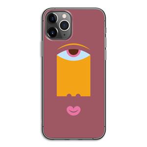 CaseCompany Mono V: iPhone 11 Pro Transparant Hoesje