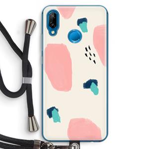 CaseCompany Monday Surprise: Huawei P20 Lite Transparant Hoesje met koord
