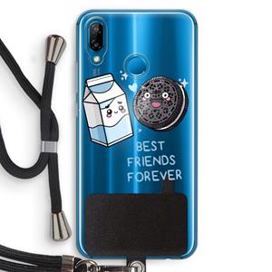 CaseCompany Best Friend Forever: Huawei P20 Lite Transparant Hoesje met koord