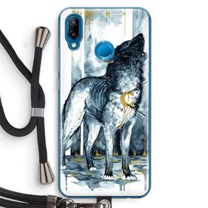 CaseCompany Bleeding Soul: Huawei P20 Lite Transparant Hoesje met koord