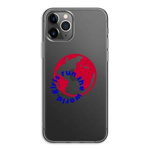 CaseCompany Run The World: iPhone 11 Pro Transparant Hoesje