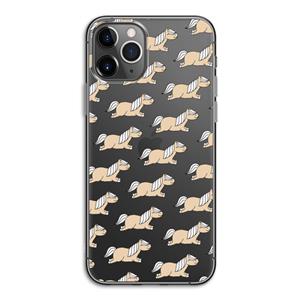 CaseCompany Ponys: iPhone 11 Pro Transparant Hoesje