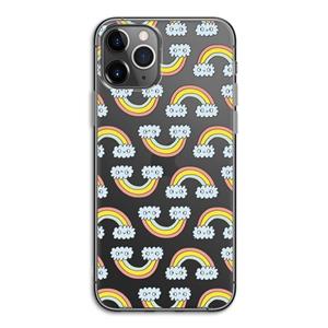 CaseCompany Regenboog: iPhone 11 Pro Transparant Hoesje