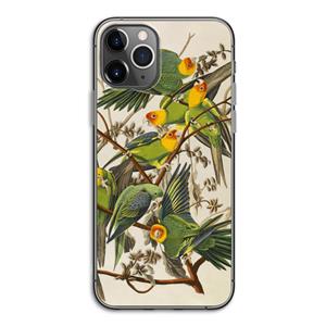 CaseCompany Carolinaparkiet: iPhone 11 Pro Transparant Hoesje