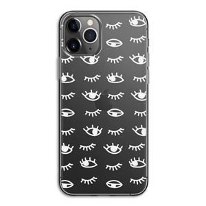 CaseCompany Eye pattern #3: iPhone 11 Pro Transparant Hoesje