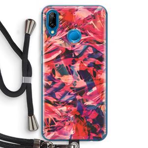 CaseCompany California: Huawei P20 Lite Transparant Hoesje met koord