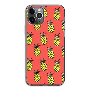 CaseCompany Ananas: iPhone 11 Pro Transparant Hoesje