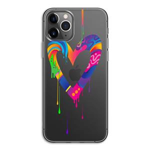 CaseCompany Melts My Heart: iPhone 11 Pro Transparant Hoesje
