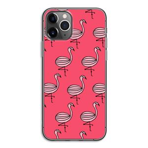 CaseCompany Flamingo: iPhone 11 Pro Transparant Hoesje