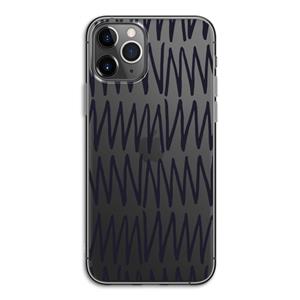 CaseCompany Marrakech Zigzag: iPhone 11 Pro Transparant Hoesje